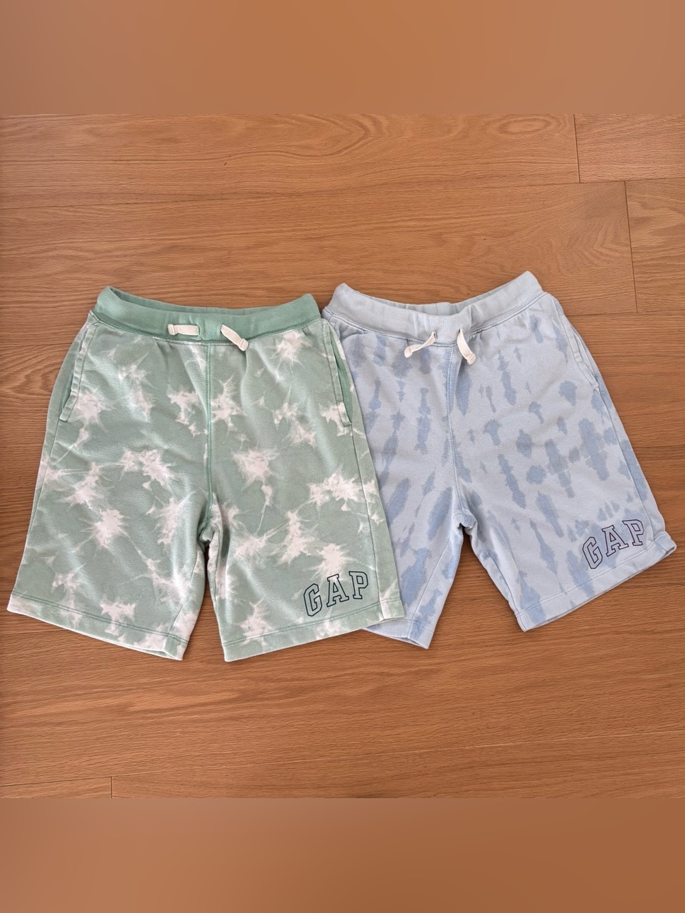 VGUC GAP KIDS cotton tie-dyed drawstring shorts set size XXL